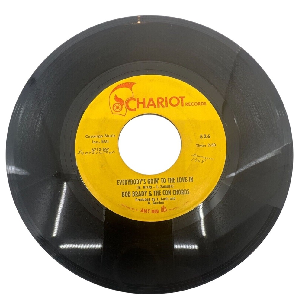 Bob Brady & The Con Chords 45 RPM  Everybody's‎ Goin' To The Love-In Soul